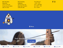 Tablet Screenshot of mjcarcheryinc.com